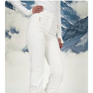 All White Ski Pants Sz S/M